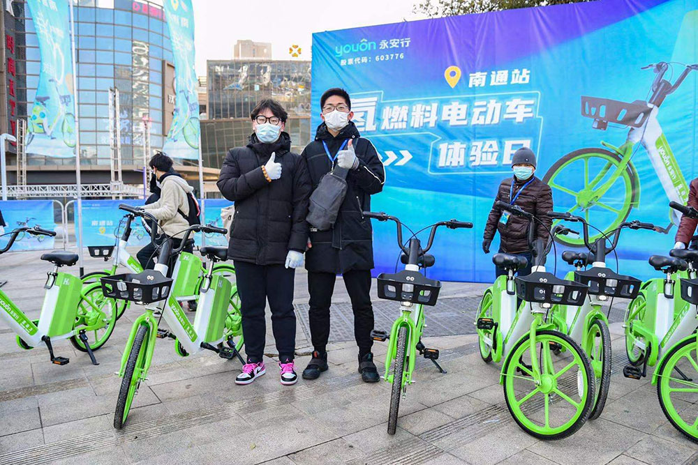 氫燃料共享單車通城“嘗鮮”4