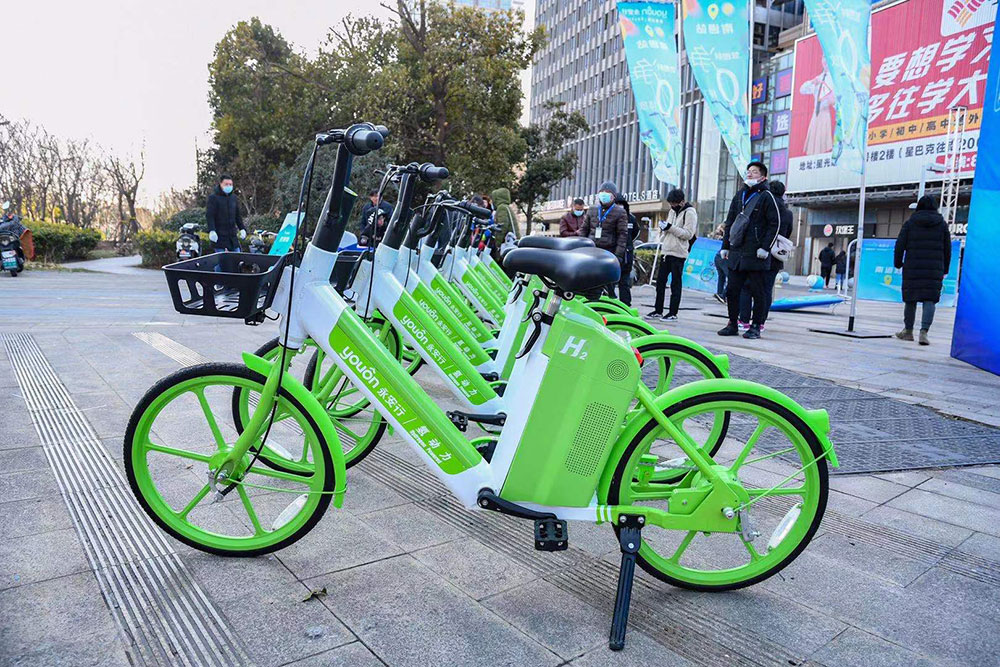 氫燃料共享單車通城“嘗鮮”7