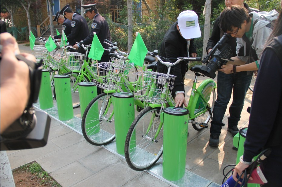 滇池度假區(qū)在昆明首推公共自行車試點1