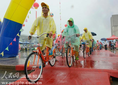 溫州：首個(gè)公共自行車系統(tǒng)啟動(dòng)  首批80個(gè)服務(wù)網(wǎng)點(diǎn)已投用